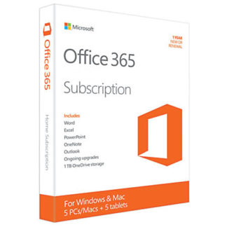 Microsoft Office 365 / 5 PC / MAC Tablet - Suscripción 1 Año - Multilenguaje